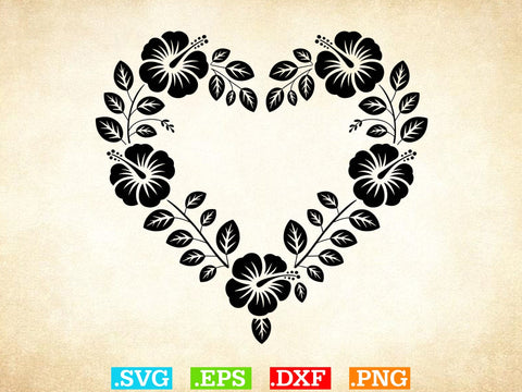 Hibiscus Flower Svg, Hibiscus Clip Art, Hibiscus Flower Digital Arts SVG Creativeart88 