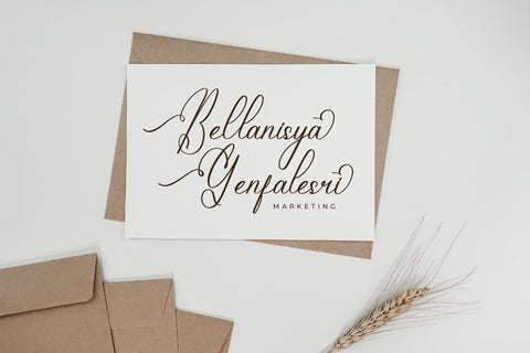 Hidasatie Bastirona - Modern Beauty Calligraphy Font Letterena Studios 