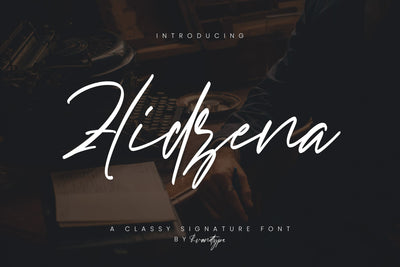 Hidzena Signature Font Irvan Randi 