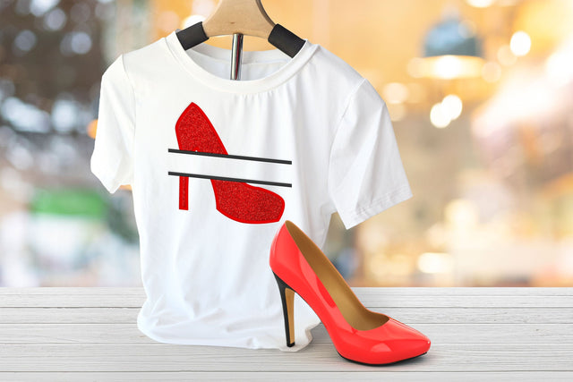 High Heel Pump Split Applique Embroidery Embroidery/Applique DESIGNS Designed by Geeks 