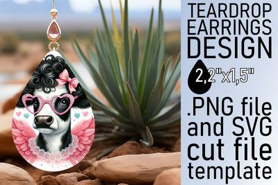 High-quality artwork, ideal for sublimation earrings! , Valentines Sublimation afrosvg 