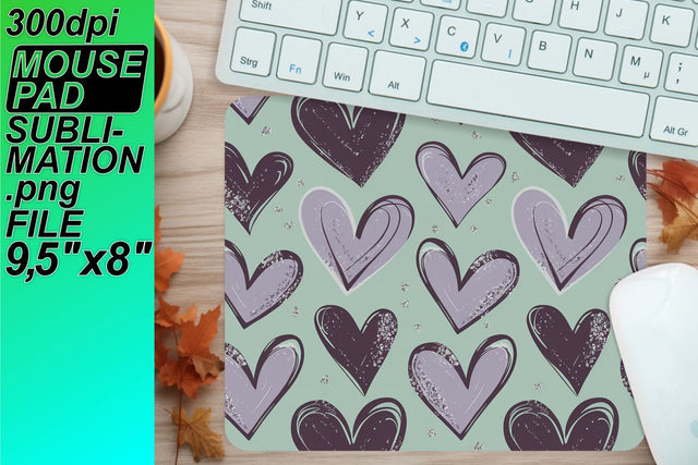 High-quality mouse pad PNG, transform your design! , Heart Sublimation HoodArtCraft 