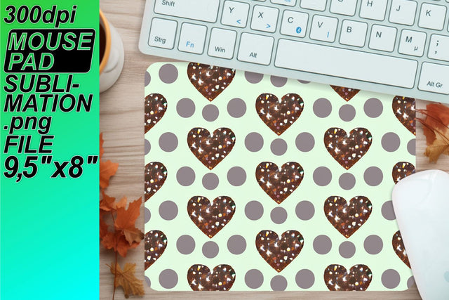 High-quality mouse pad PNG, transform your designs! , Heart Sublimation HoodArtCraft 