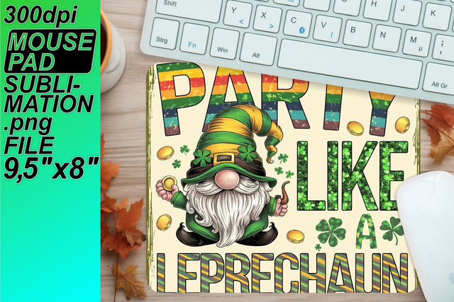 High-quality mouse pad PNG, transform your designs! , St Patrick Sublimation HoodArtCraft 