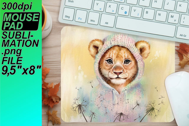 High-quality mouse pad templates, ready for sublimation! , Animals Sublimation HoodArtCraft 