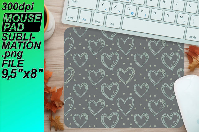 High-quality mouse pad templates, ready for sublimation! , Heart Sublimation HoodArtCraft 