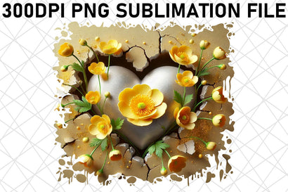 High-quality PNG artwork for ice packs, fun and practical! , 3D Heart Sublimation afrosvg 