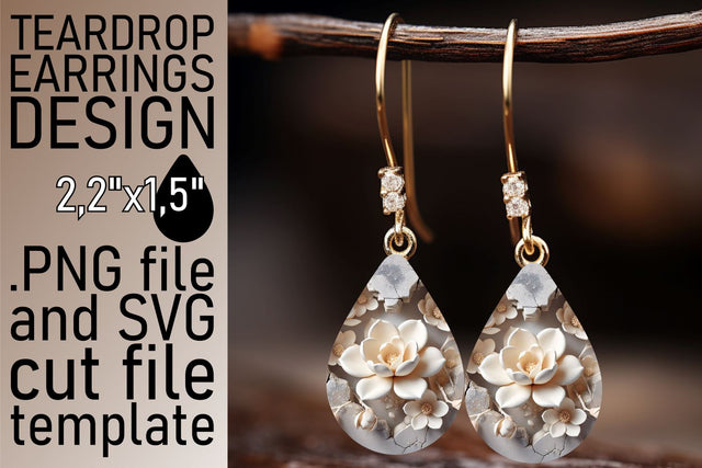 high-quality PNG! , Create stunning teardrop earrings, 3D Heart Sublimation afrosvg 
