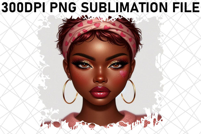 high-quality PNG files available! , Vibrant colors, Love Girl Sublimation afrosvg 