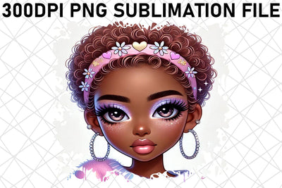 High-quality PNG files for T-shirts, enhance your wardrobe! , Love Girl Sublimation afrosvg 