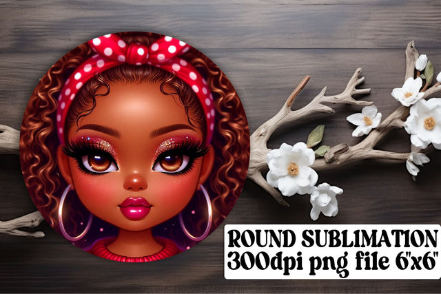 High-quality PNG files, great for trendy keychain designs! , Love Girl Sublimation afrosvg 