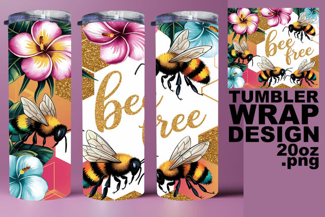high-quality PNG for fun! , Beautiful tumbler wrap, Bee Sublimation HoodArtCraft 