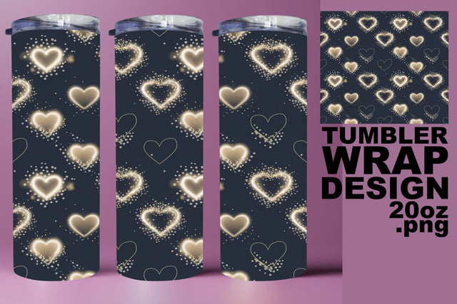 high-quality PNG for gifts! , Stunning tumbler wrap, Heart Sublimation HoodArtCraft 