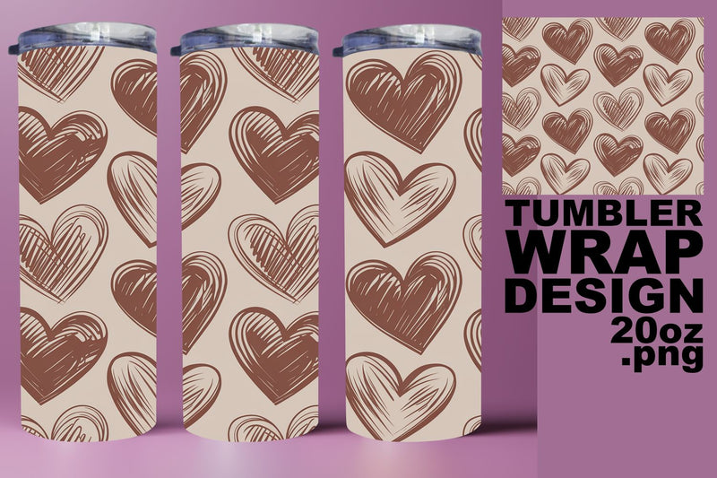high-quality PNG for projects! , Chic tumbler wrap, Heart Sublimation HoodArtCraft 
