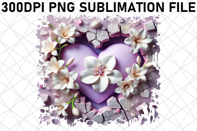 High-quality PNG prints for gardening tools, make gardening fun! , 3D Heart Sublimation afrosvg 
