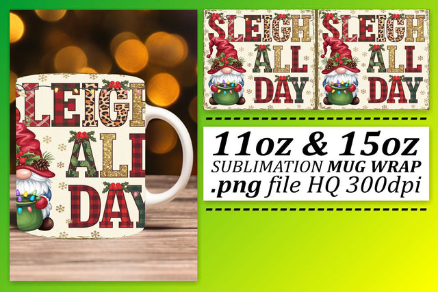 High-quality PNGs, ideal for beautiful mug designs! , Gnomes Sublimation afrosvg 