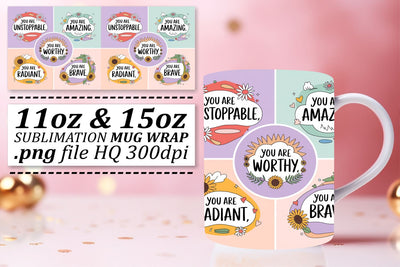 High-quality PNGs, ideal for beautiful mug designs! , Quote Sublimation afrosvg 
