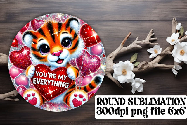 High-quality round PNGs, ideal for unique keychain projects! , Valentines Sublimation afrosvg 