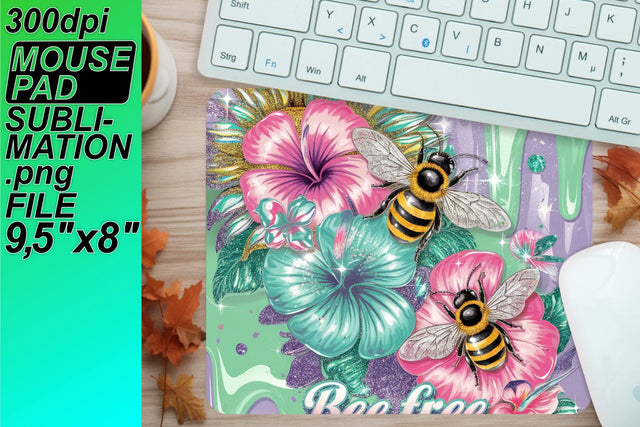 High-quality sublimation mouse pads, ready for crafting! , Bee Sublimation HoodArtCraft 