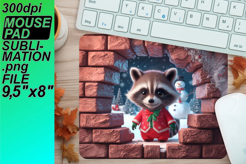 High-quality sublimation mouse pads, ready for crafting! , Xmas Sublimation HoodArtCraft 