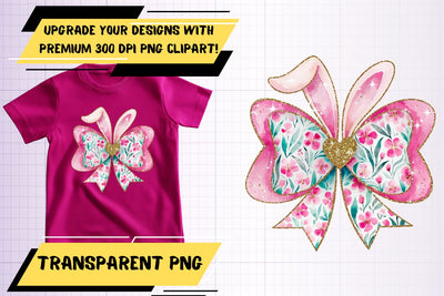 High-quality sublimation PNG, for your projects , Easter Bow Sublimation HoodArtCraft 