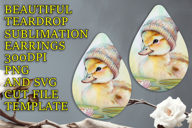 high-quality sublimation PNG, Unique printable earrings design, Animals Sublimation HoodArtCraft 