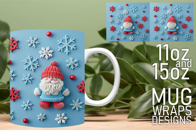 high-quality templates for crafting! , Create memorable mugs, 3D Santa Sublimation HoodArtCraft 