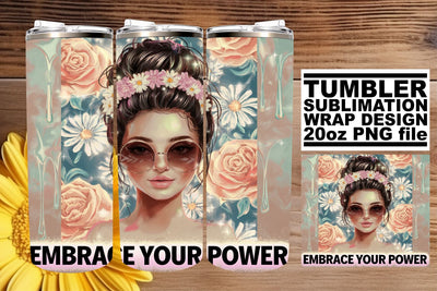 High-quality tumbler wrap, designed for clarity! , Woman Sublimation afrosvg 