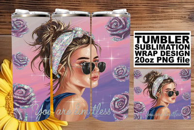 High-quality tumbler wrap, designed for your creativity! , Woman Sublimation afrosvg 