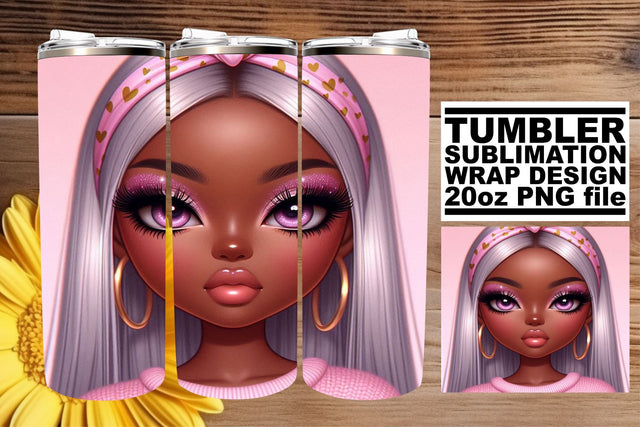 High-quality tumbler wrap, great for every design project! , Love Girl Sublimation afrosvg 