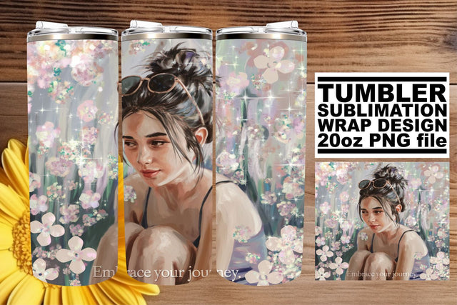 High-quality tumbler wrap, ideal for vivid sublimation! , Woman Sublimation afrosvg 