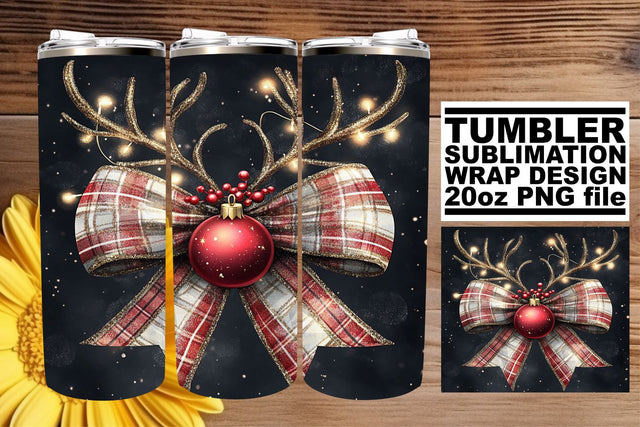 High-quality wrap, designed for unique sublimation projects! , Christmas Bow Sublimation afrosvg 