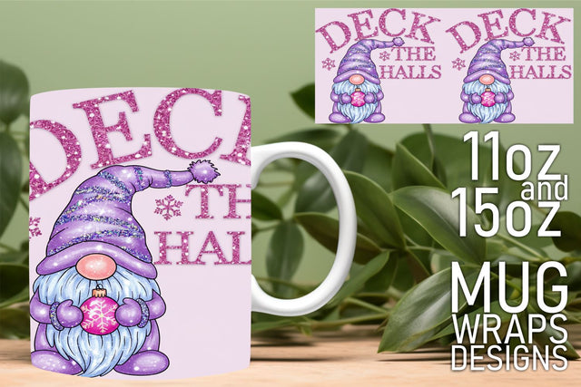 High-quality wraps available, perfect for every mug! , Gnomes Sublimation HoodArtCraft 