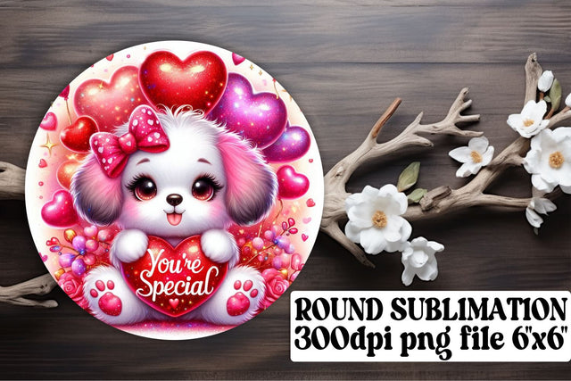 High-resolution circle designs, ideal for custom keychains! , Valentines Sublimation afrosvg 