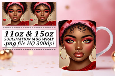 High-resolution designs, ensure stunning results! , Love Girl Sublimation afrosvg 