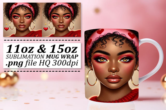 High-resolution designs, ensure stunning results! , Love Girl Sublimation afrosvg 