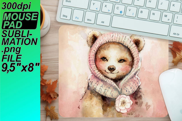 High-resolution mouse mat, ideal for crafting projects! , Animals Sublimation HoodArtCraft 