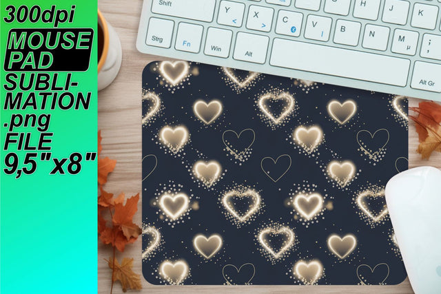 High-resolution mouse pad PNG, perfect for your designs! , Heart Sublimation HoodArtCraft 