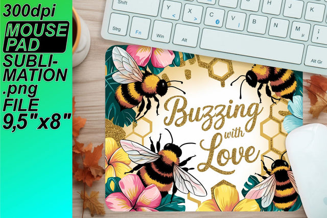 High-resolution mouse pad PNGs, ideal for customization! , Bee Sublimation HoodArtCraft 