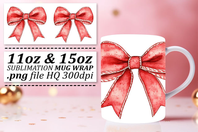 High-resolution mug wraps, stunning results guaranteed! , Bow Sublimation afrosvg 