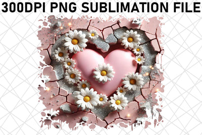 High-resolution PNG artwork for spa products, pamper in style! , 3D Heart Sublimation afrosvg 