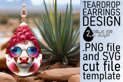 High-resolution PNG file, great for earrings! , Valentines Sublimation afrosvg 