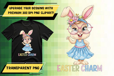 High-resolution PNG, for sublimation excellence , Easter Bunny Sublimation HoodArtCraft 