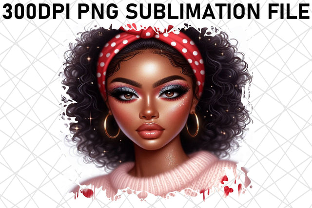 High-resolution PNG for sweatshirts, stand out today! , Love Girl Sublimation afrosvg 