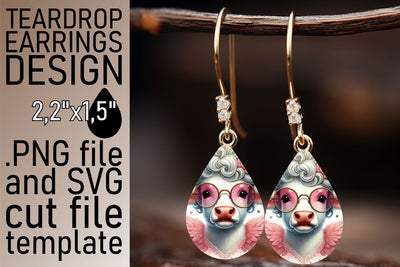 High-resolution PNG, ideal for unique earring projects! , Valentines Sublimation afrosvg 