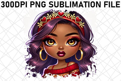 High-resolution PNG prints for garden stakes, add charm! , Love Girl Sublimation afrosvg 