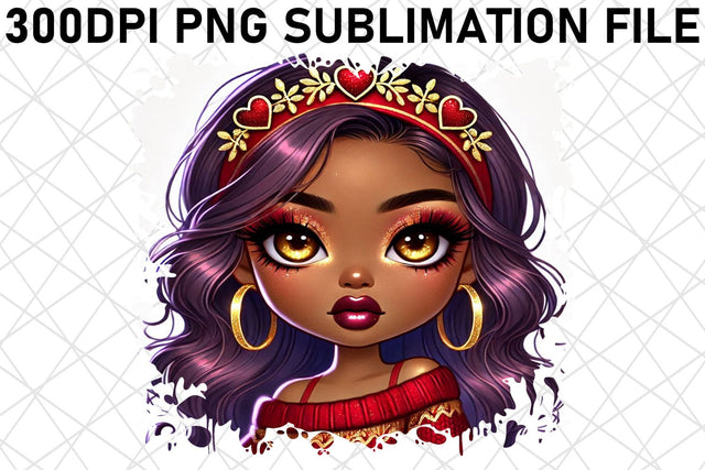 High-resolution PNG prints for garden stakes, add charm! , Love Girl Sublimation afrosvg 