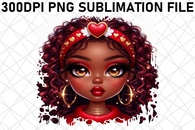 High-resolution PNG templates, enhance your work! , Love Girl Sublimation afrosvg 