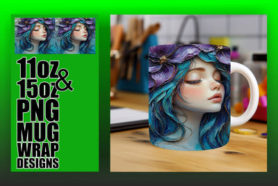High-resolution PNGs, elevate your mug design game! , Fairy Sublimation HoodArtCraft 