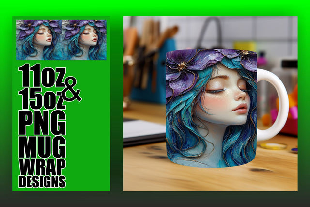 High-resolution PNGs, elevate your mug design game! , Fairy Sublimation HoodArtCraft 